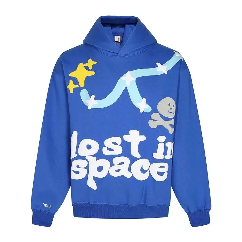 Other Blue 'Lost in Space' Graphic Hoodie Blue - 1