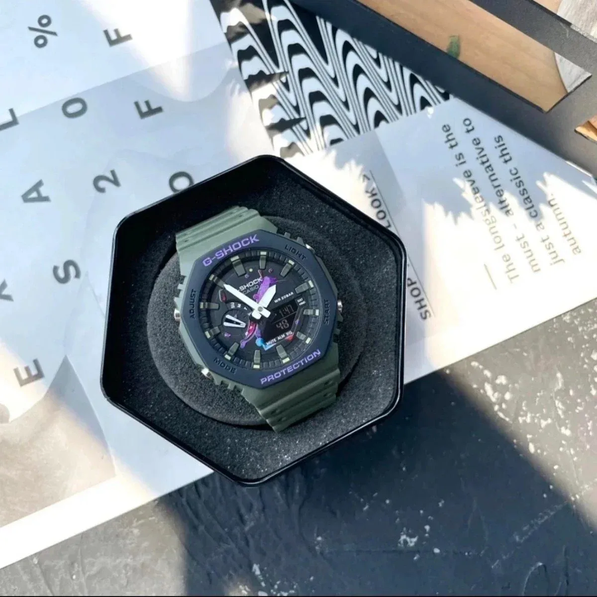 Casio Casio G-Shock GA-2100 Olive Green Military Watch Green - 1