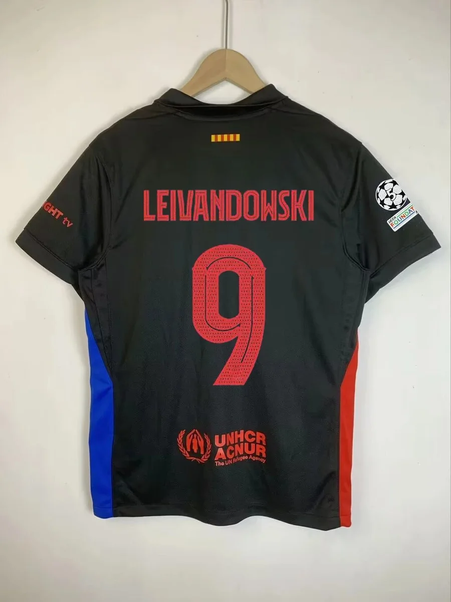 Nike Nike Air Force 1 Leivandowski 9 Away Jersey Black Red Soccer Black - 1