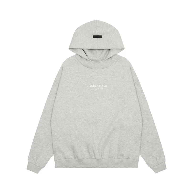 Fear of God Fear of God Essentials Oversized Grey Hoodie Grey - 1