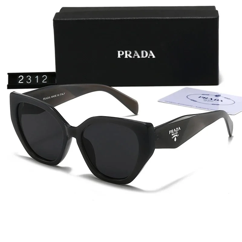 Angular black cat-eye sunglasses