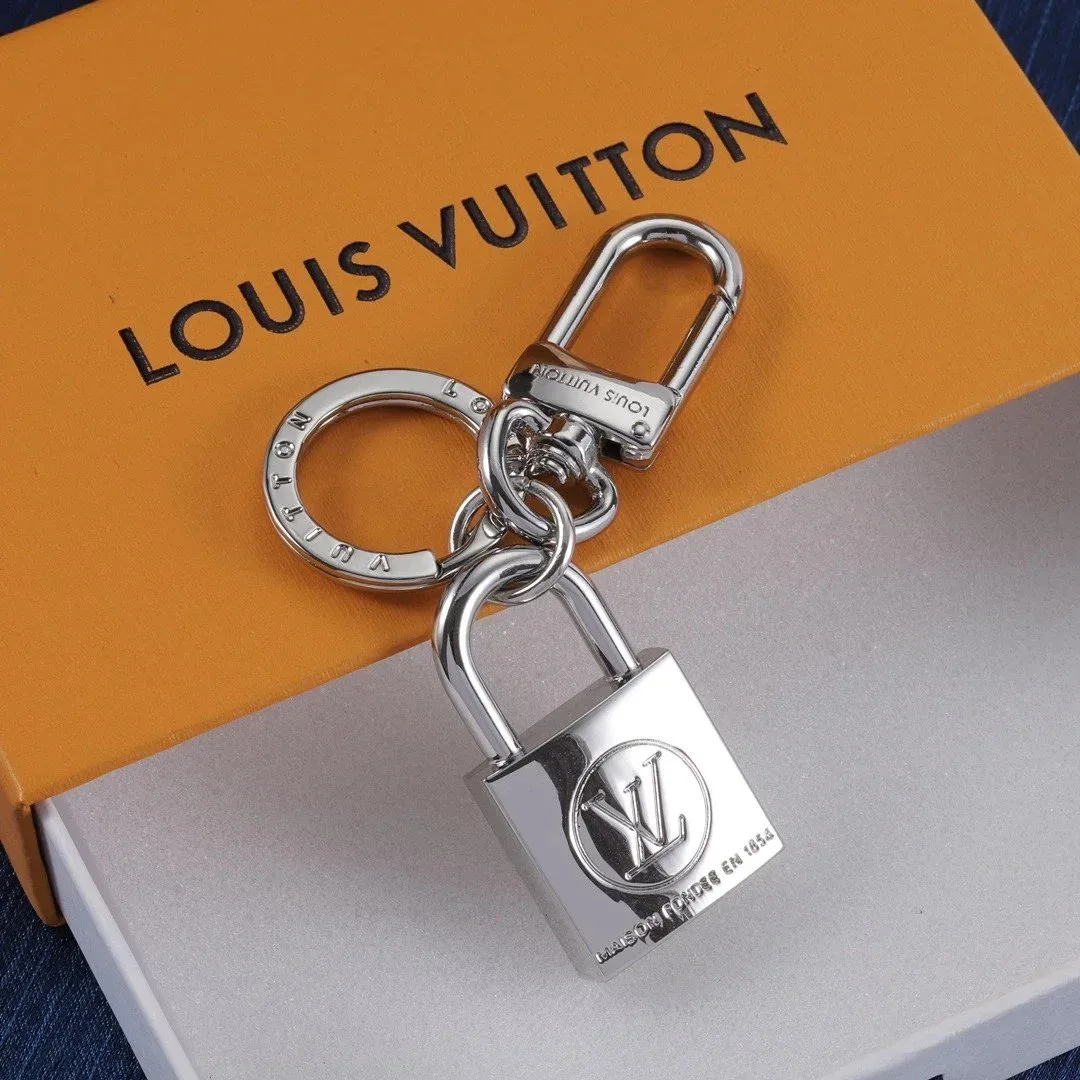 Louis Vuitton Louis Vuitton Padlock Keychain Silver Silver