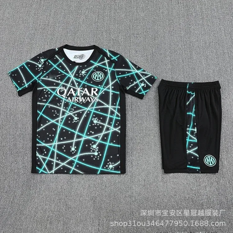 Inter Milan Inter Milan A-25-26国米（2） Soccer Jersey Set Black