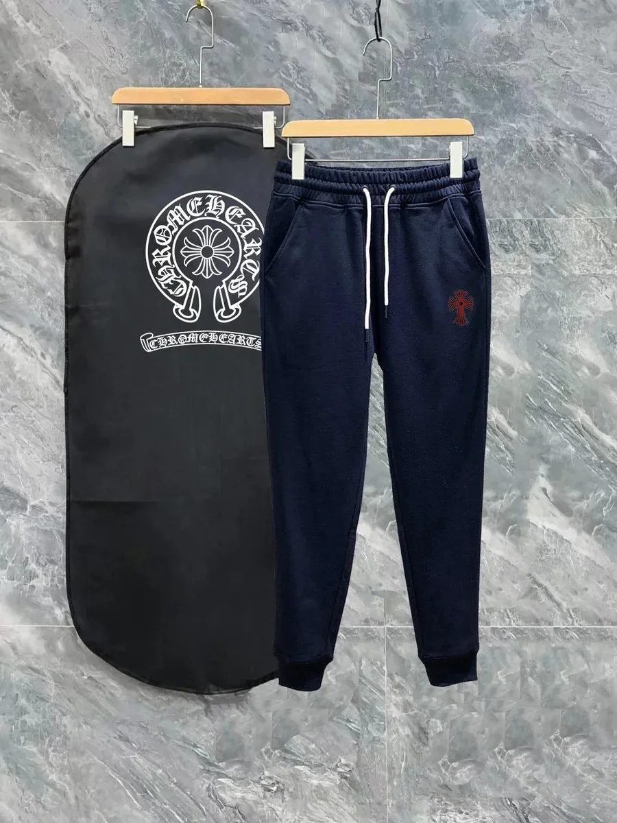 Chrome Hearts Chrome Hearts CH Cross Navy Trousers Navy