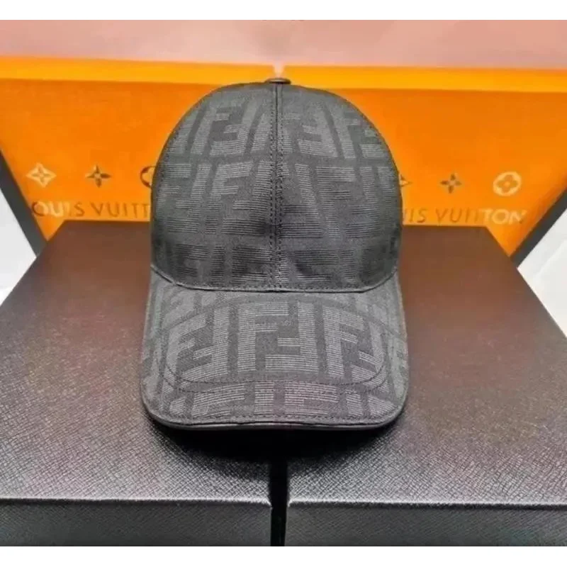 Fendi Fendi FF Monogram Black/Grey Baseball Cap Black
