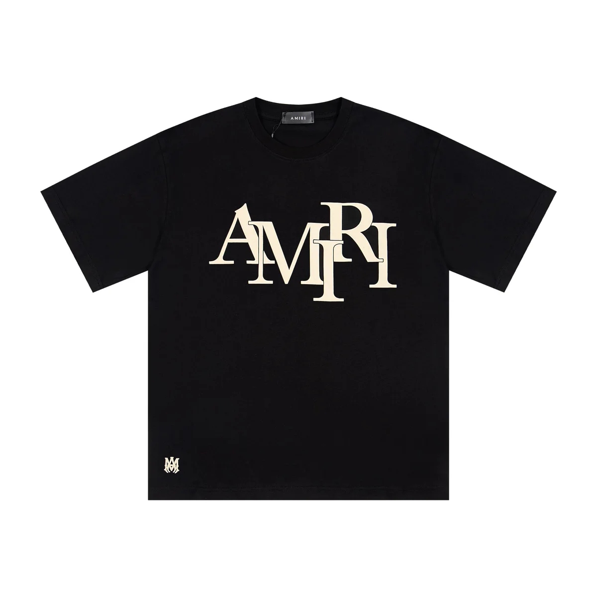 Amiri Amiri AMRI Logo Black T-Shirt Black - 1