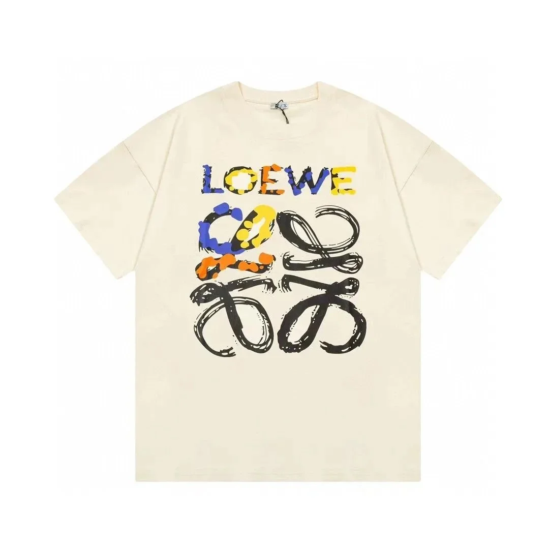 Loewe Loewe Anagram T-Shirt Cream Solid T-Shirt Cream - 1