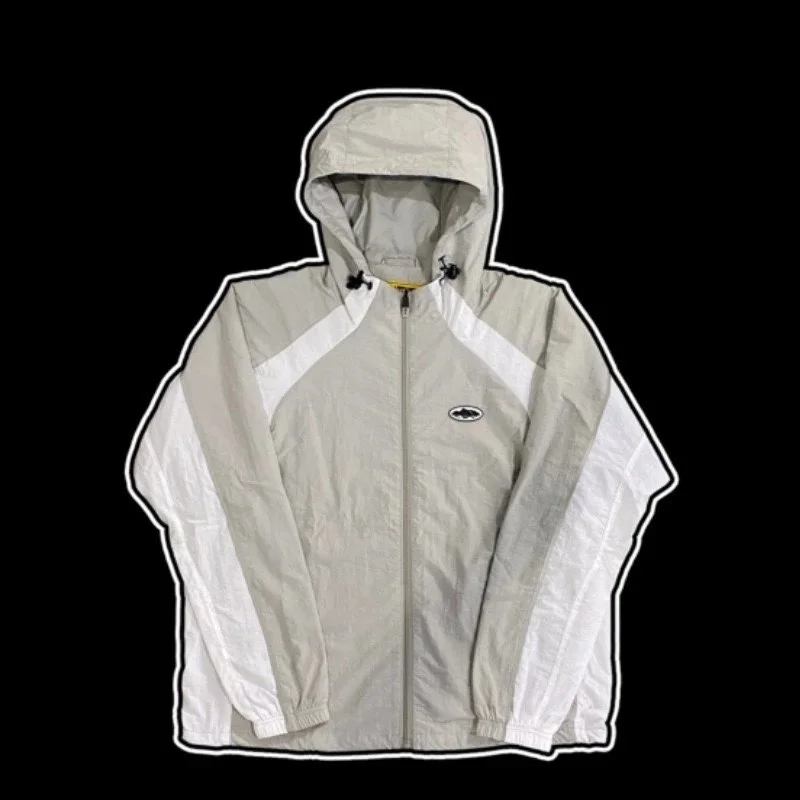 Other Light Grey Hooded Windbreaker Jacket Grey - 1