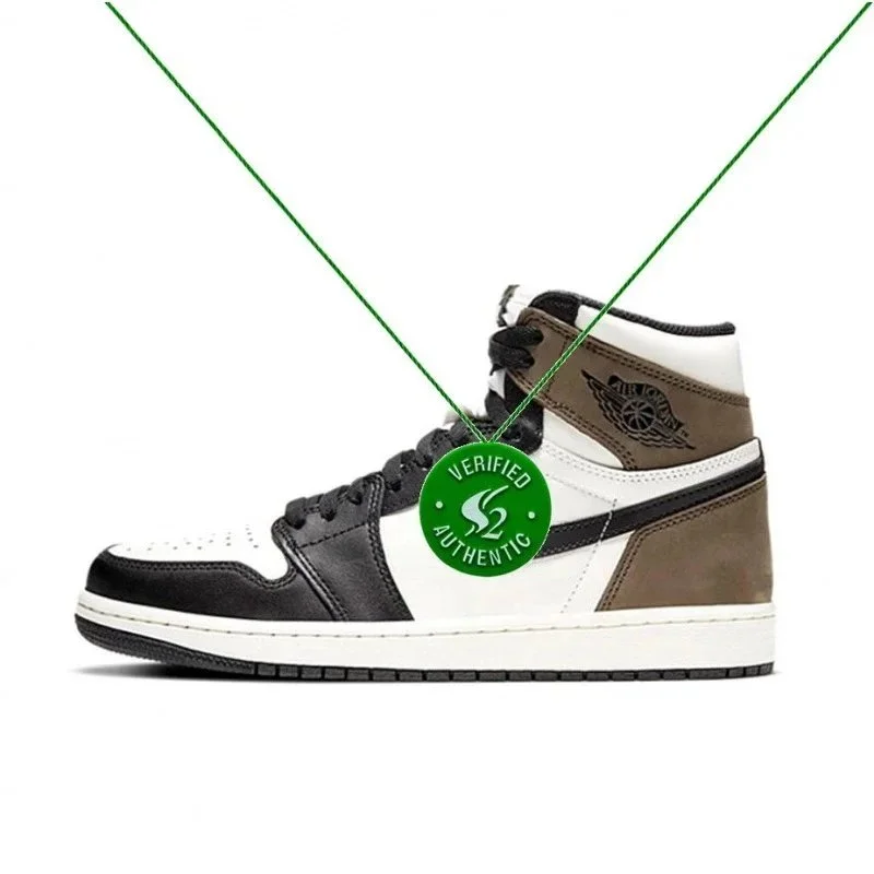 Nike Nike Air Jordan 1 Black Taupe Sneakers Black - 1