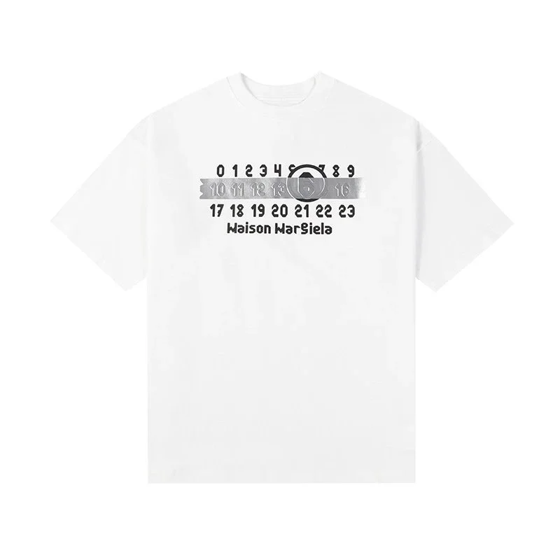 Maison Margiela Maison Margiela White Numeric Print T-Shirt White - 1