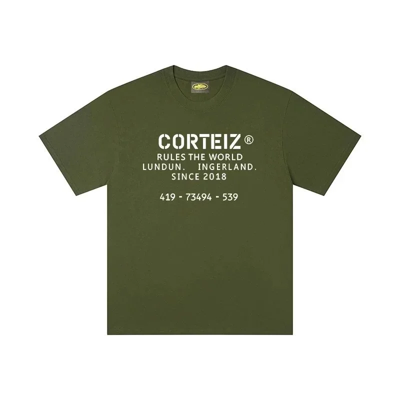 Corteiz Corteiz Rules the World Olive Green T-Shirt Green - 1