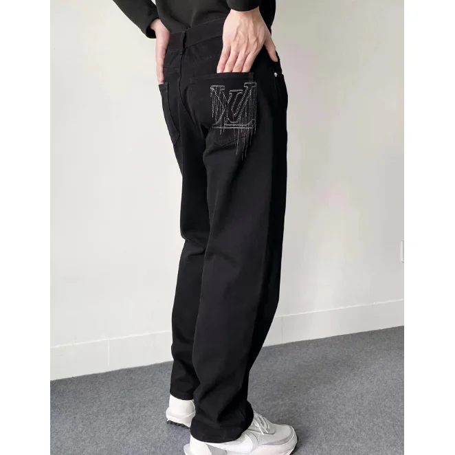 Louis Vuitton Louis Vuitton Monogram Black Trousers Black