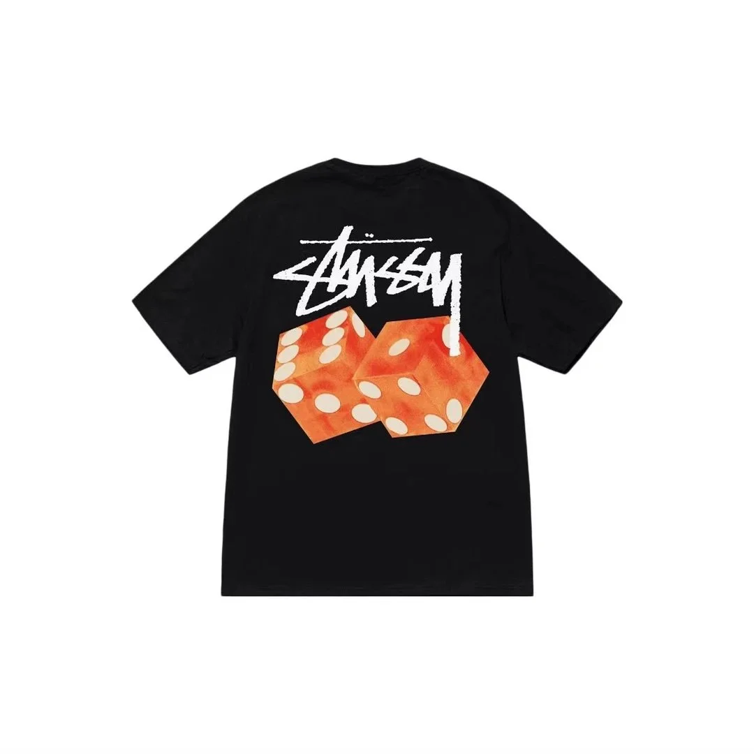 Stussy Stussy Stüssy Dice Black T-Shirt Black - 1