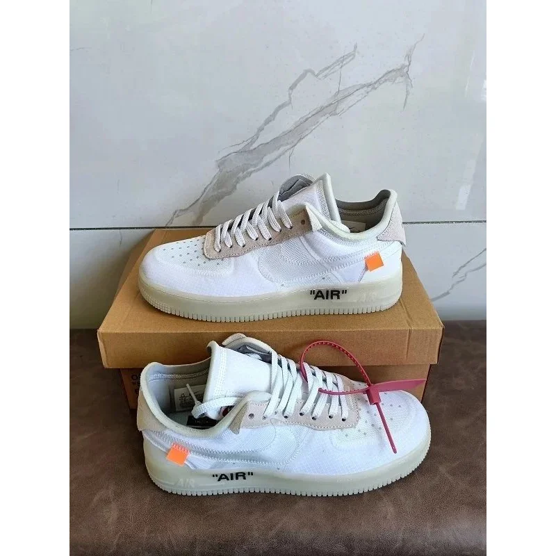 Nike Nike Air Force 1 Off-White Sail/University Red Sneakers White - 1