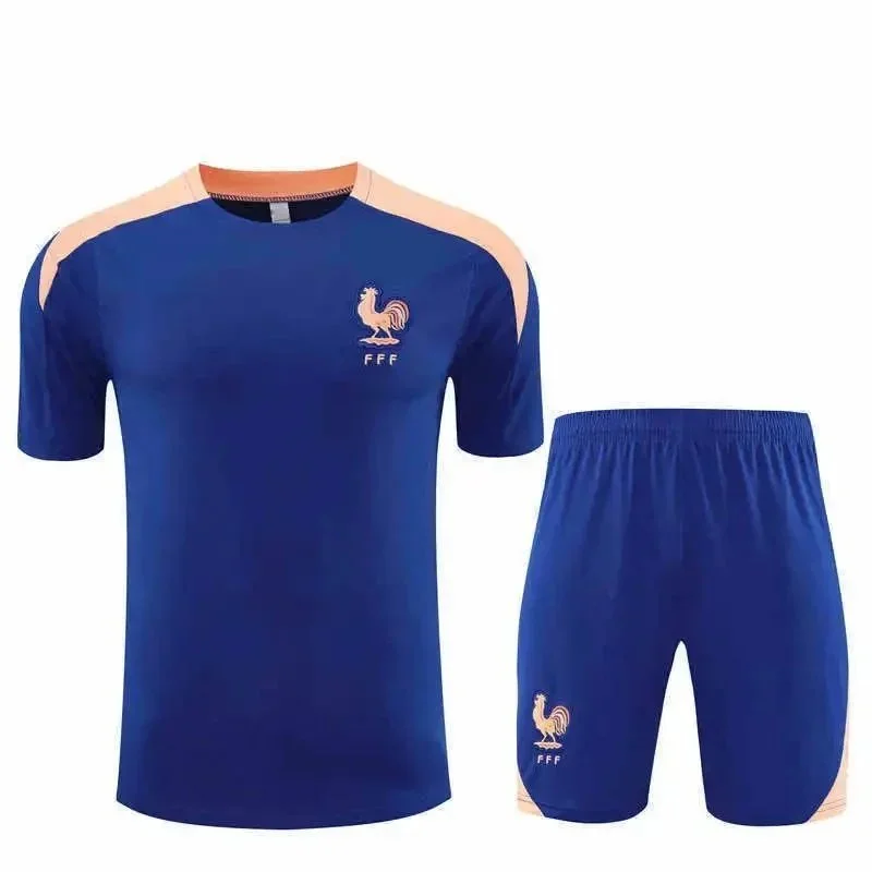 Other France Football Kit Blue & Peach Shorts Set Blue - 1