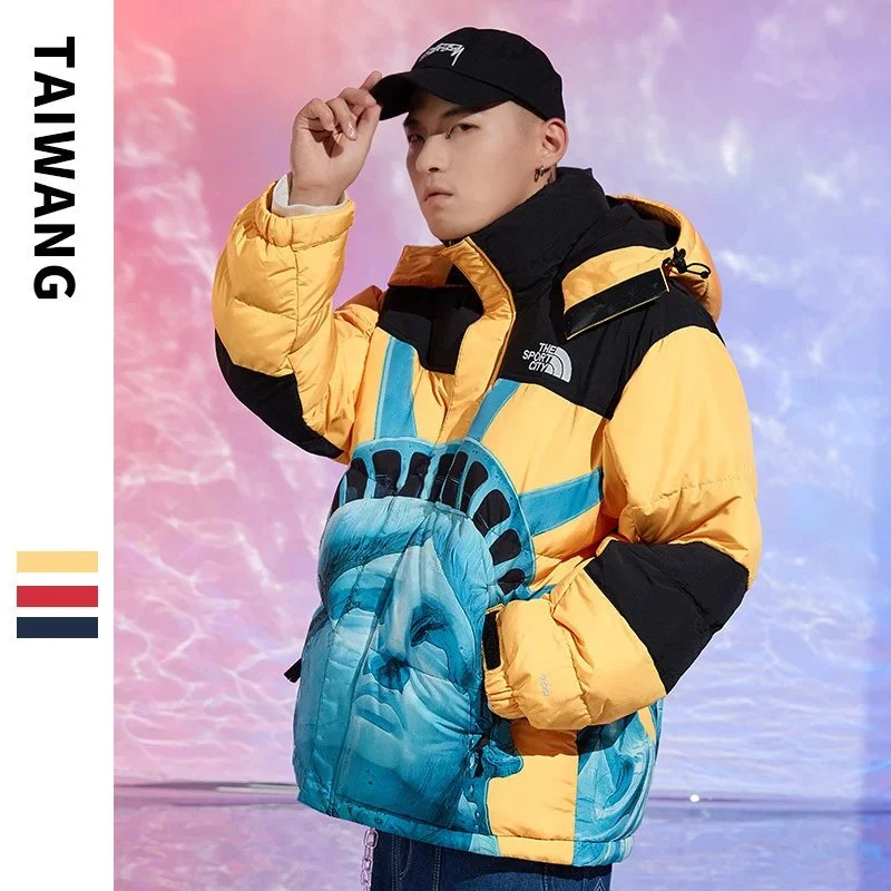 The North Face The North Face Nuptse Statue of Liberty Yellow Parka Yellow - 1