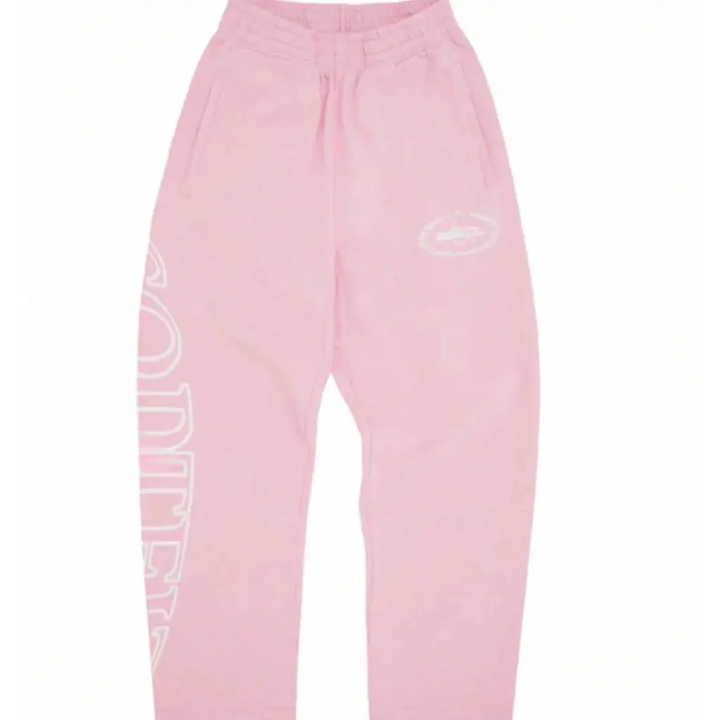 Other Pink Sweatpants with White Logo - Casual Bottoms Pink - 1