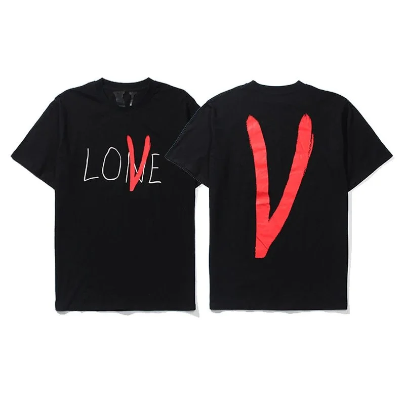Other Black LOVE V T-Shirt Black - 1