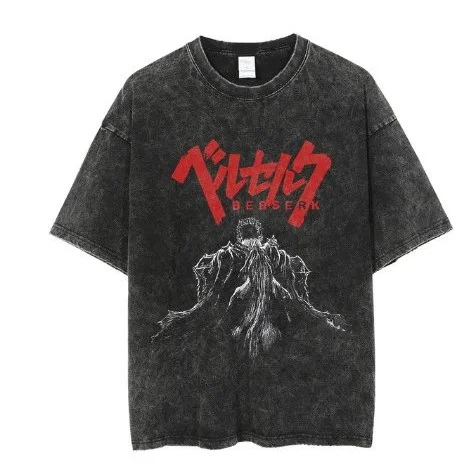 Other Berserk Vintage Wash T-Shirt Black Black - 1