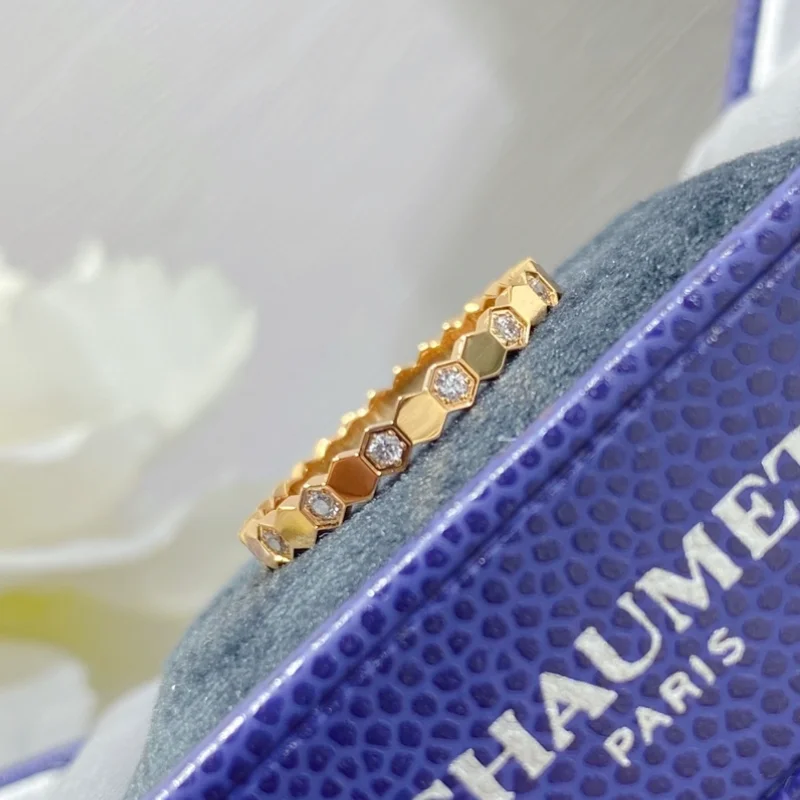 Chaumet Chaumet Honeycomb Diamond Ring Gold Jewelry Gold - 1