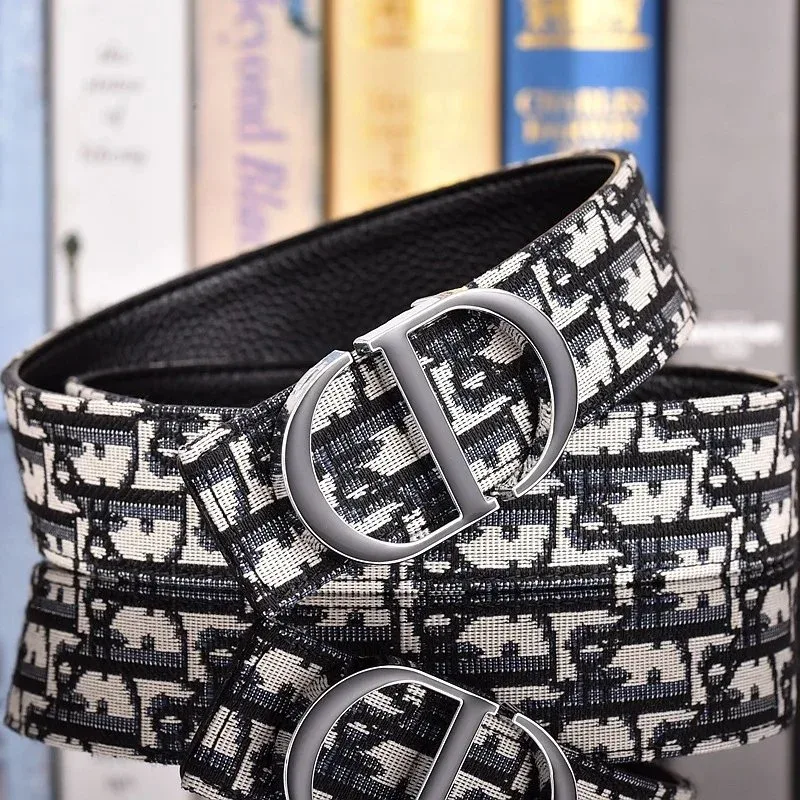 Dior Dior Dior Oblique Black/White Belt Black