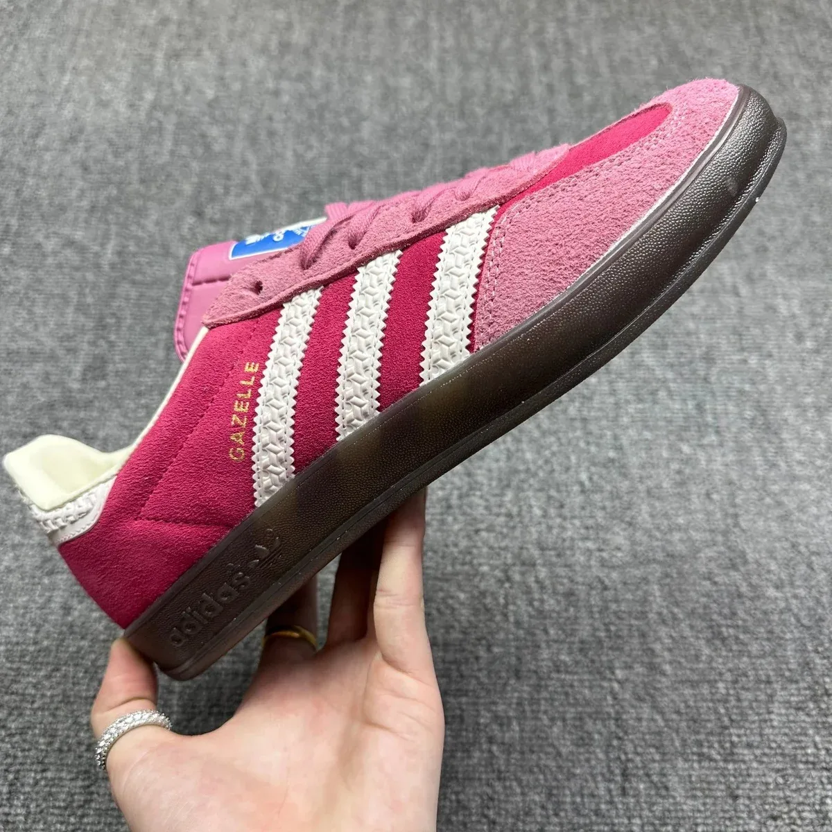 Adidas Adidas Gazelle Pink/White Sneakers Pink - 1