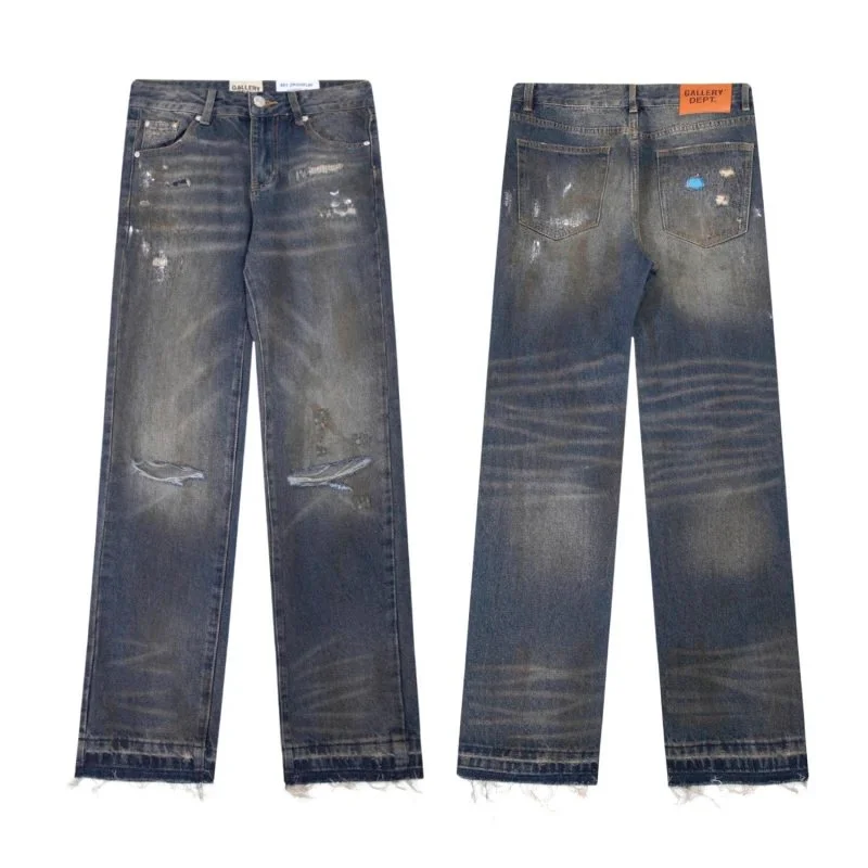Gallery Dept. Gallery Dept Distressed Blue Jeans Blue - 1