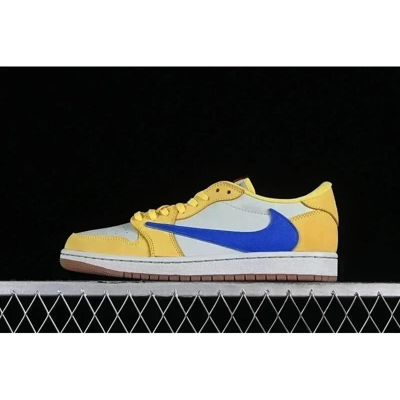 Nike Nike Air Jordan 1 Low '07 Sail/Yellow/Blue Sneakers Yellow - 1