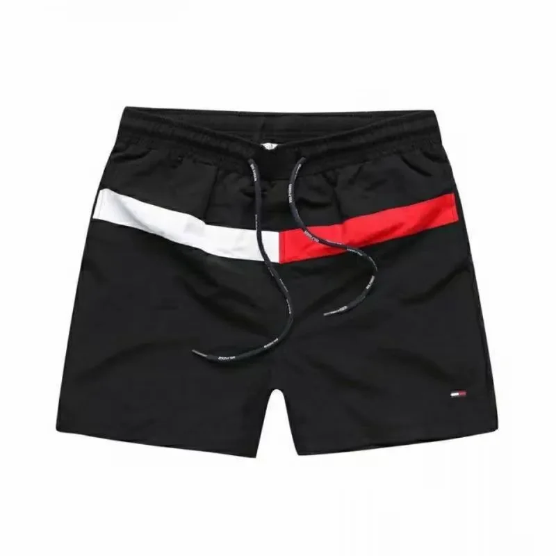 Tommy Hilfiger Tommy Hilfiger Black & White Red Stripe Shorts Black - 1