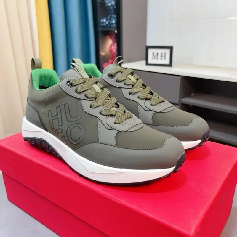 Hugo Boss Hugo Boss Green & Grey Sneakers Green - 1