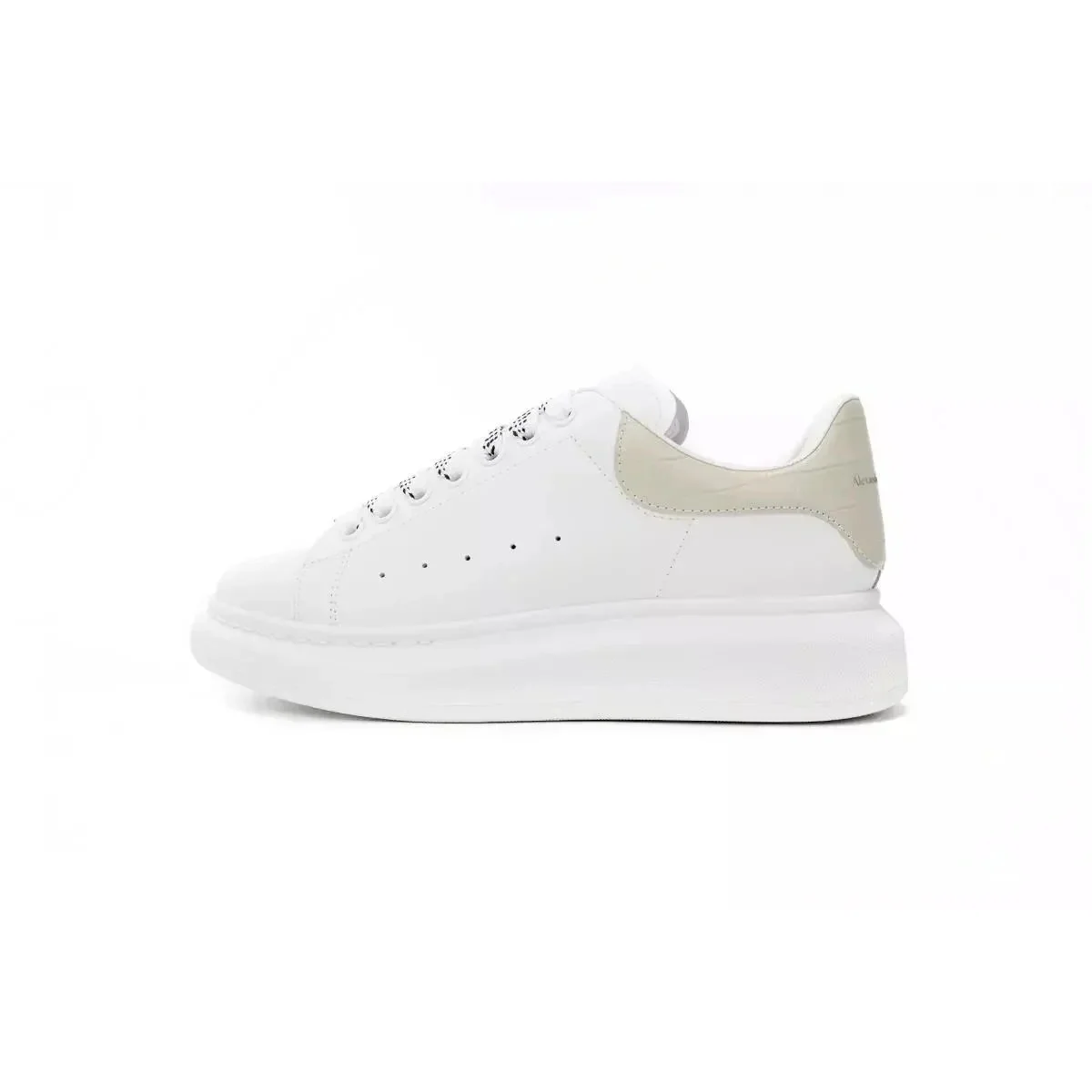 Alexander McQueen Alexander McQueen Oversized White Beige Platform Sneakers White