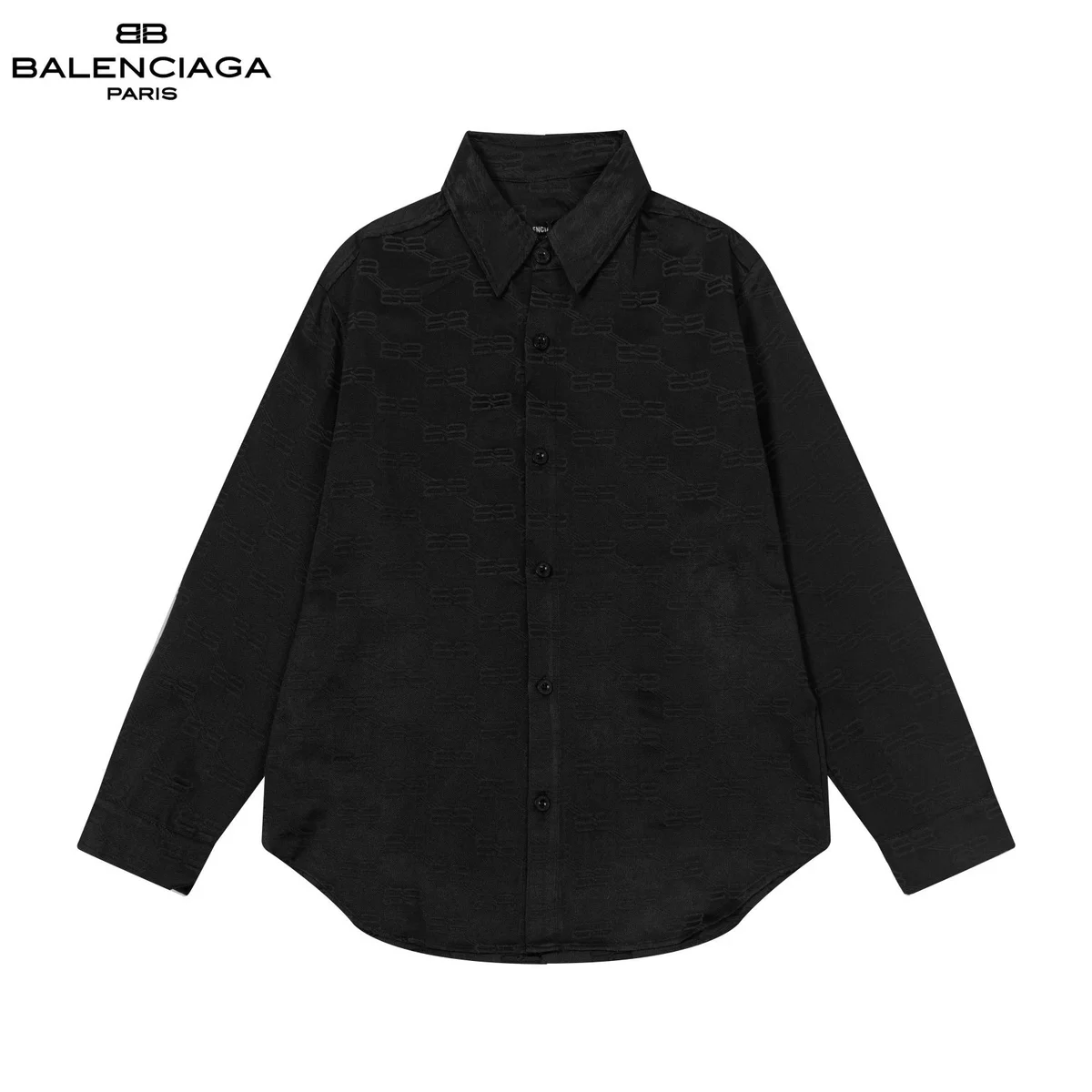 Balenciaga Balenciaga BB Monogram Black Button-Up Shirt Black