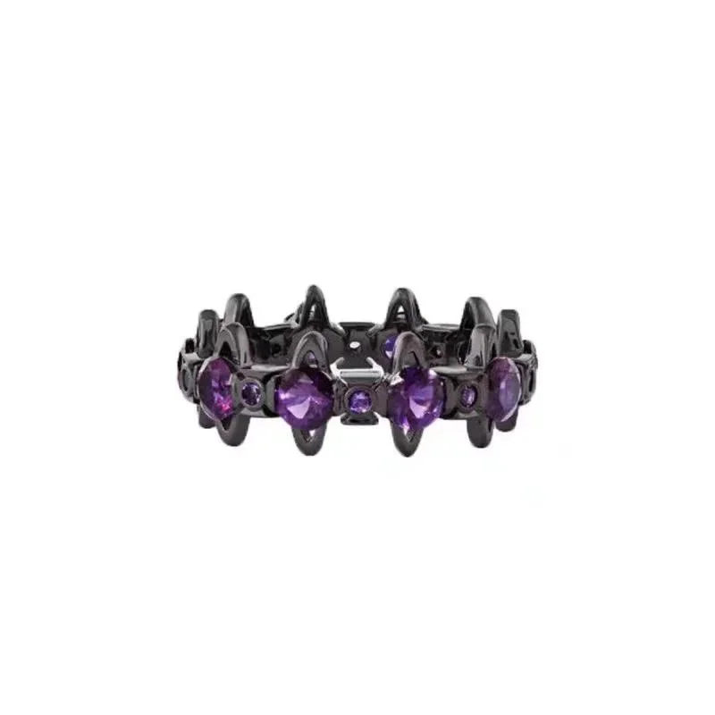 Black & Purple Gemstone Ring Jewelry — Oopbuy Spreadsheet find