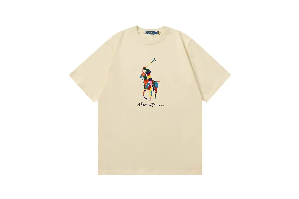 Polo Ralph Lauren Polo Ralph Lauren Classic Logo Beige T-Shirt Beige - 1