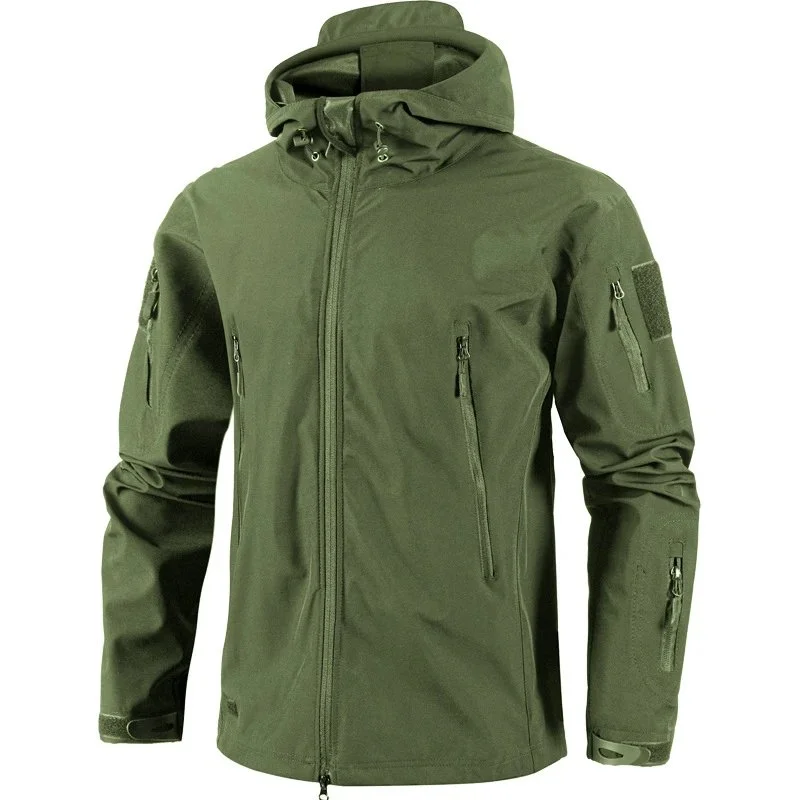 Other Olive Green Tactical Hooded Jacket Green - 1