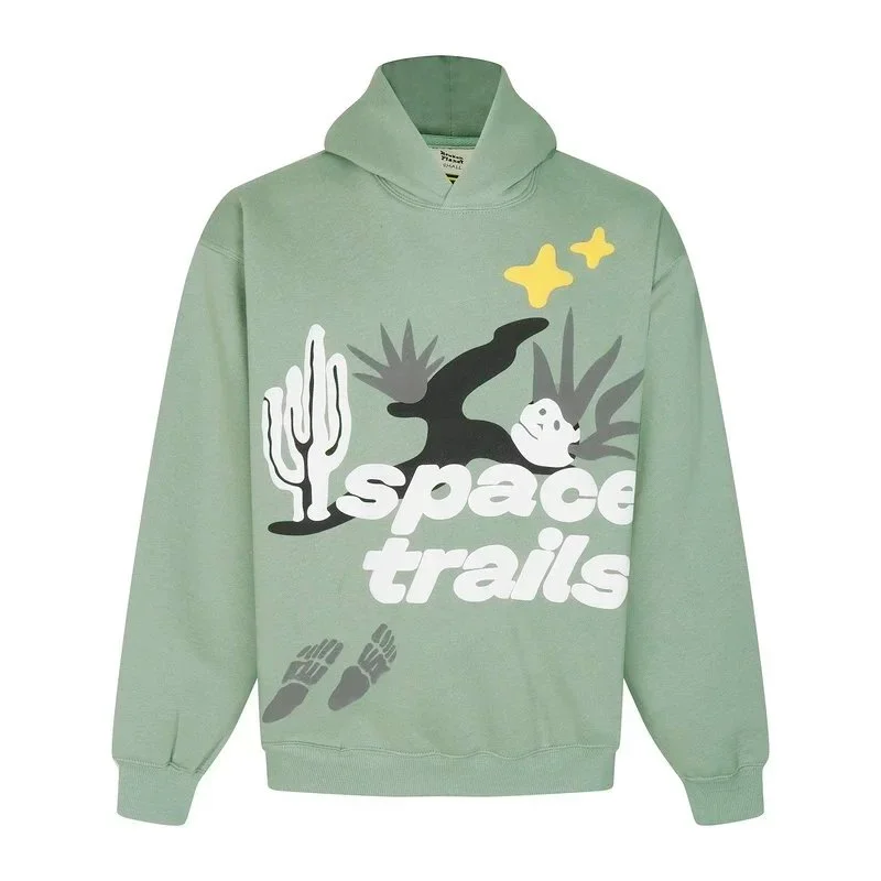Other Space Trails 28 Green Hoodie Green - 1