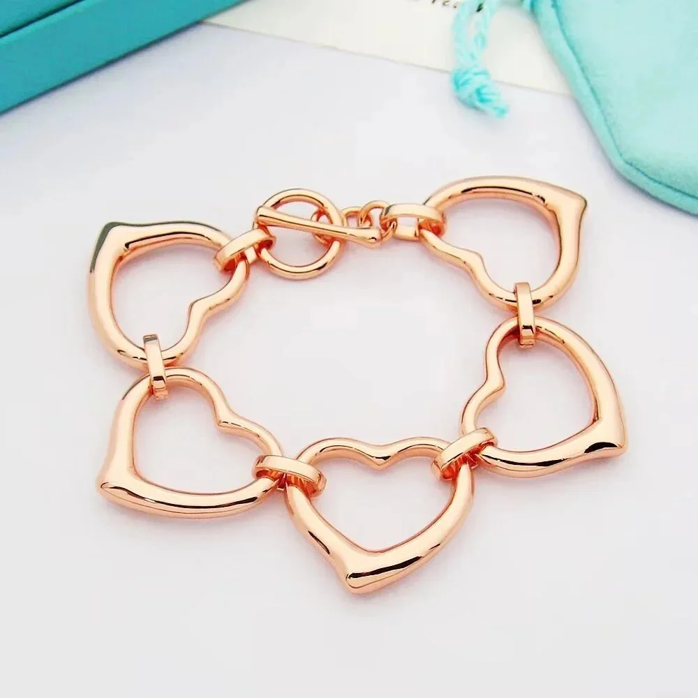 Tiffany & Co. Tiffany & Co. Return to Tiffany Heart Link Bracelet Gold Gold - 1