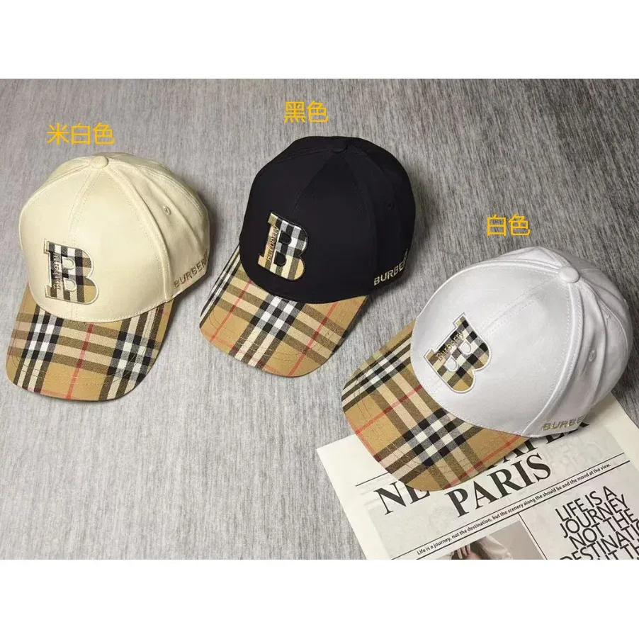 Burberry Burberry Classic B Cap Black Headwear Black - 1