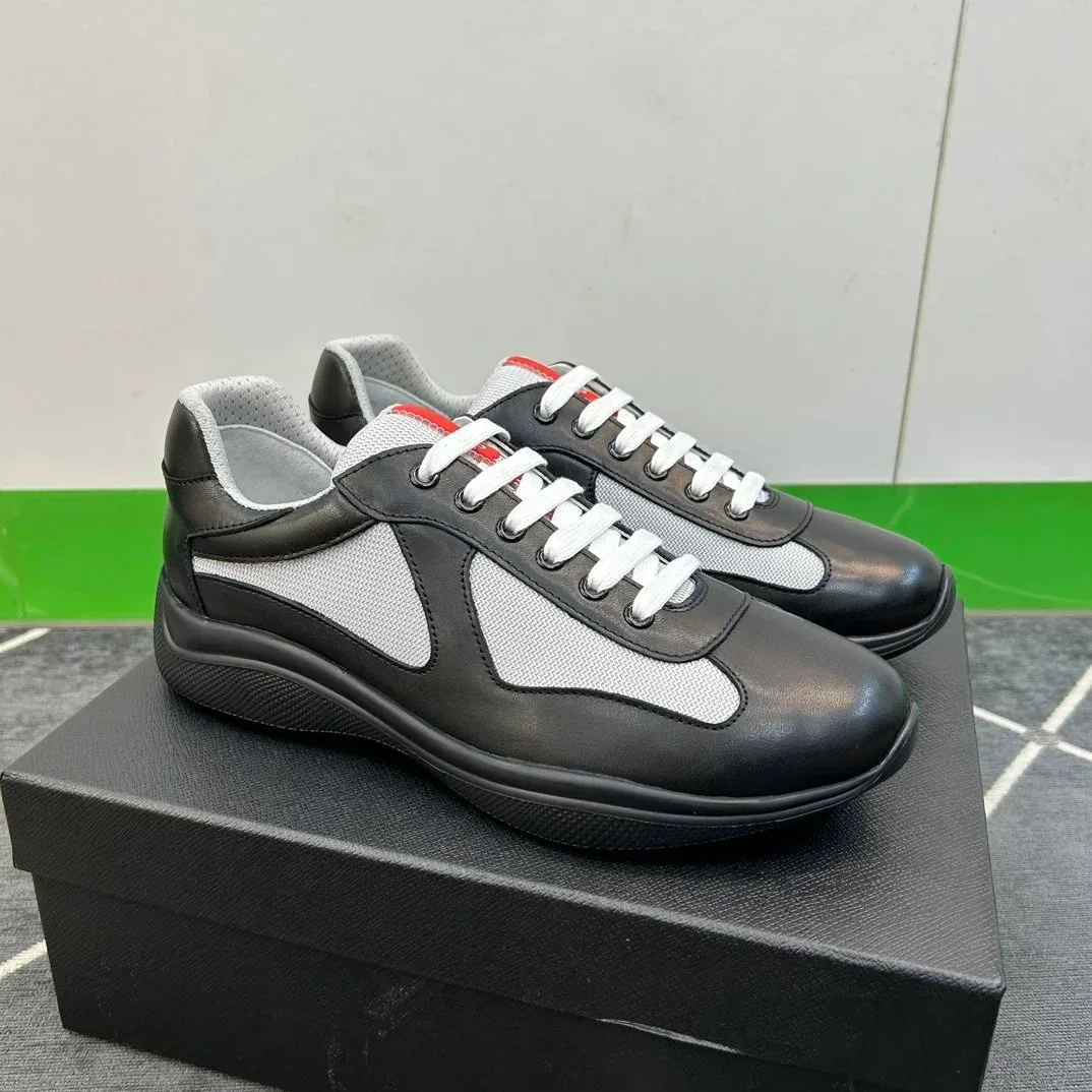Prada Prada Triangle Logo Black Grey Sneakers Black