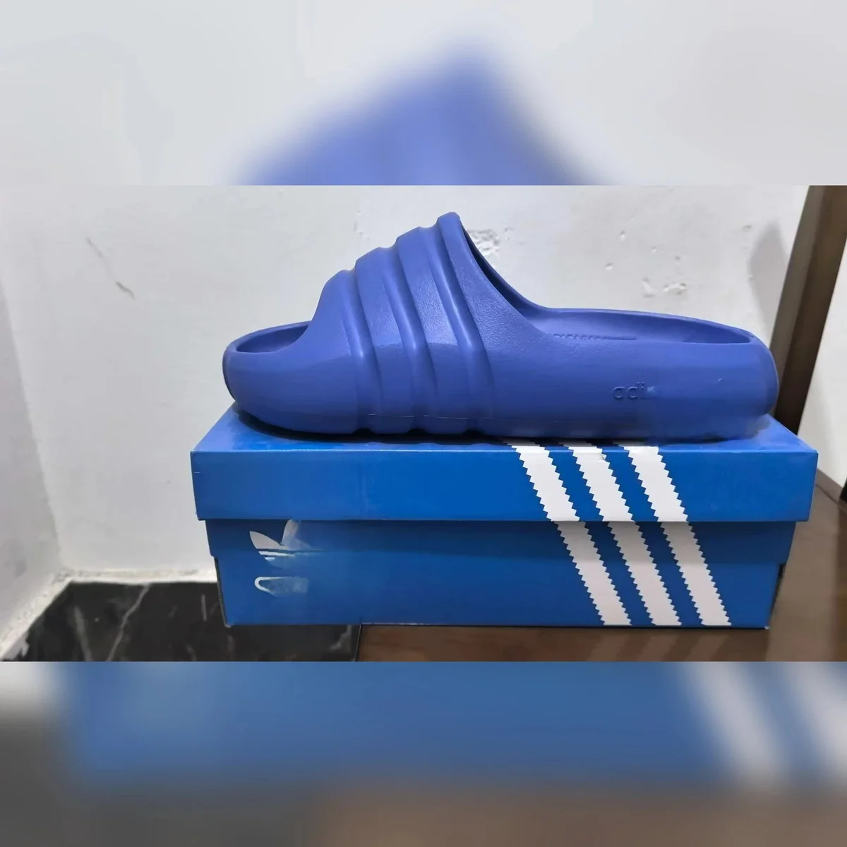 Adidas Adidas Yeezy Slip-On Deep Blue Sandals Blue - 1