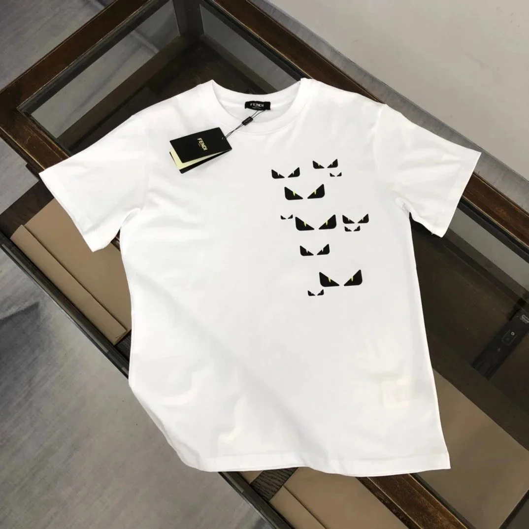 Fendi Fendi Monster White/Black Monster Print T-Shirt White - 1