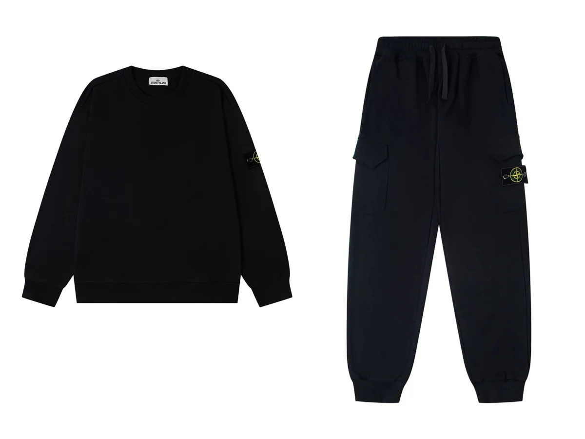 Stone Island Stone Island 68-15 Black Tracksuit Set Black