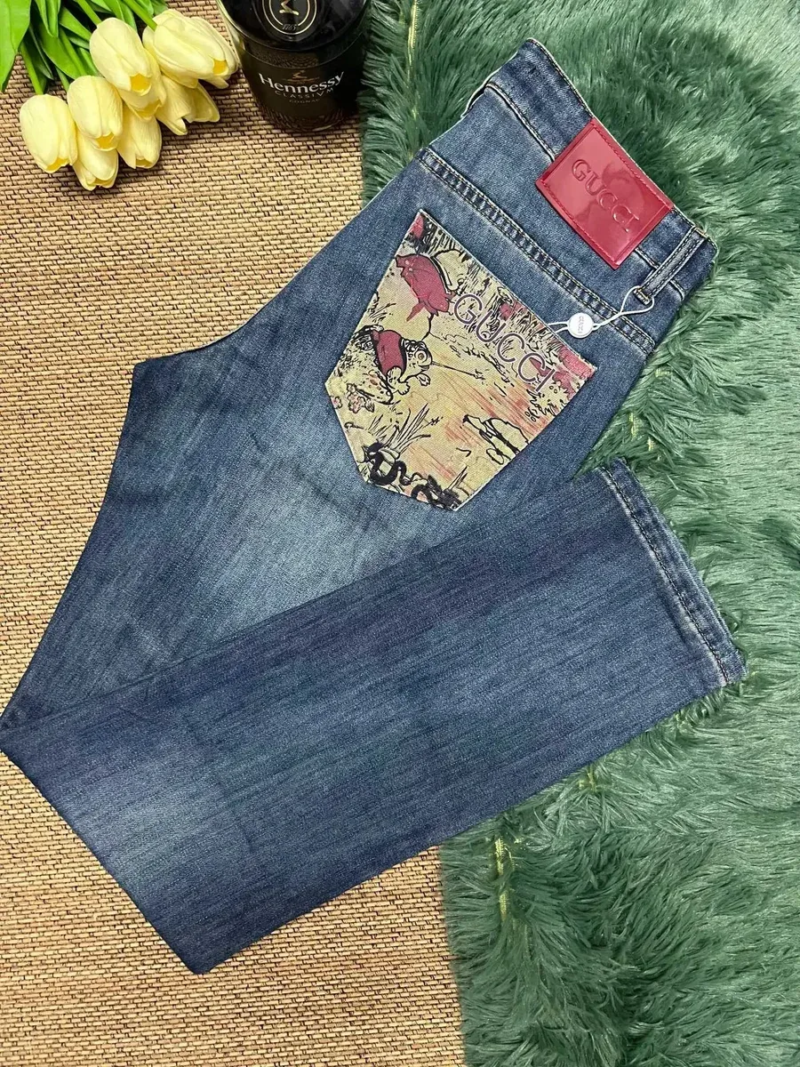 Gucci Gucci Classic Blue Denim Jeans Blue
