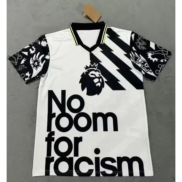 Other No Room for Racism Jersey White/Black Football Shirt White - 1