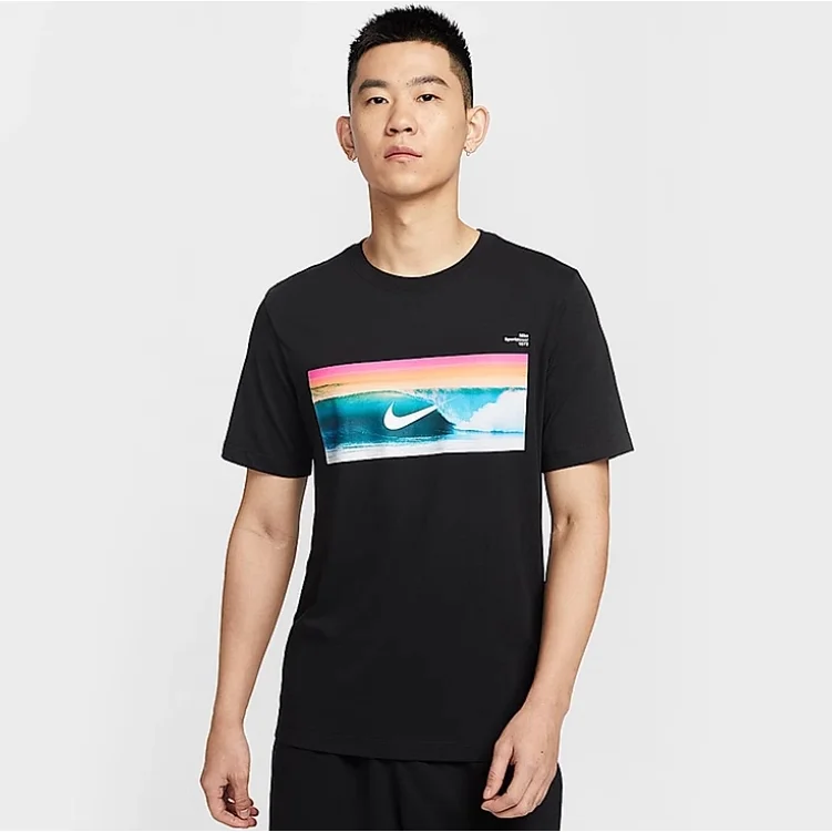 Nike Nike Surf Wave Graphic T-Shirt Black Black - 1