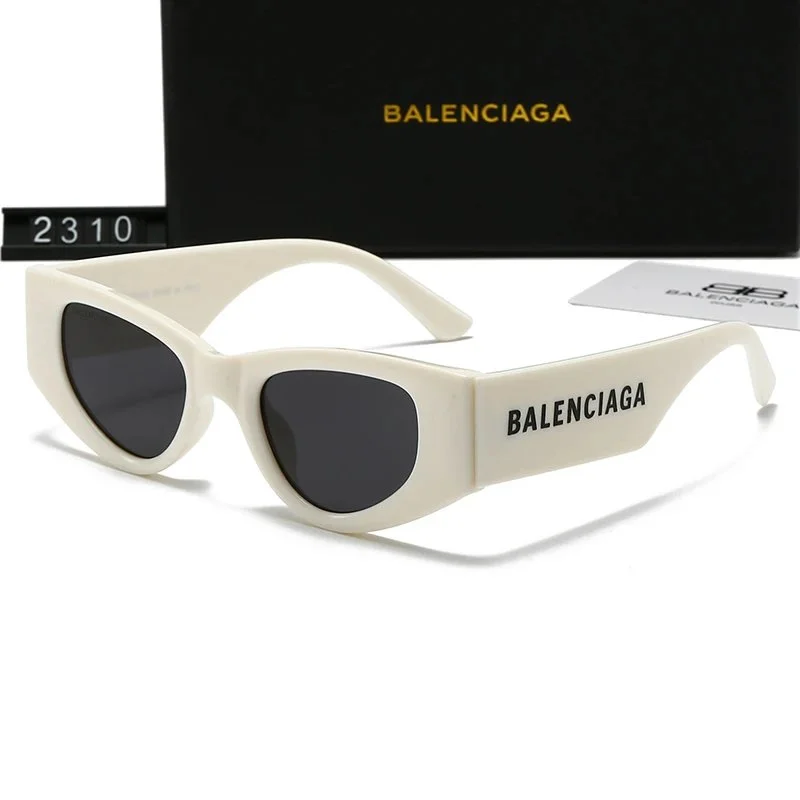 Balenciaga Balenciaga 2310 White Cat-Eye Sunglasses White - 1