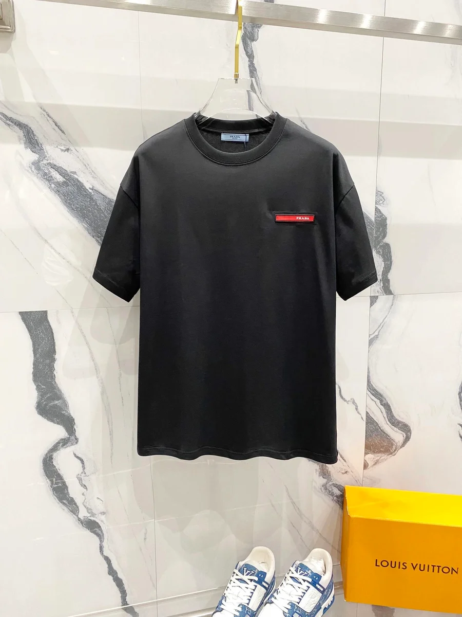 Prada Prada Logo Patch T-Shirt Black Black