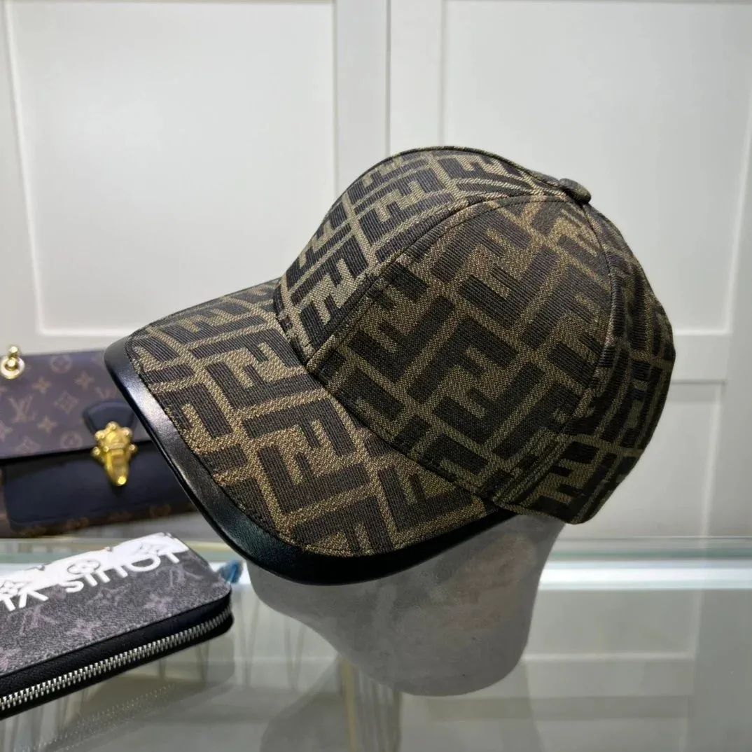 Fendi Fendi FF Monogram Brown Cap Brown