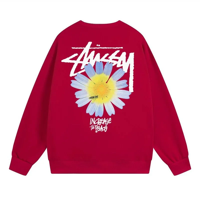Stussy Stussy 'Increase the Peace' Daisy Sweatshirt Red Red - 1