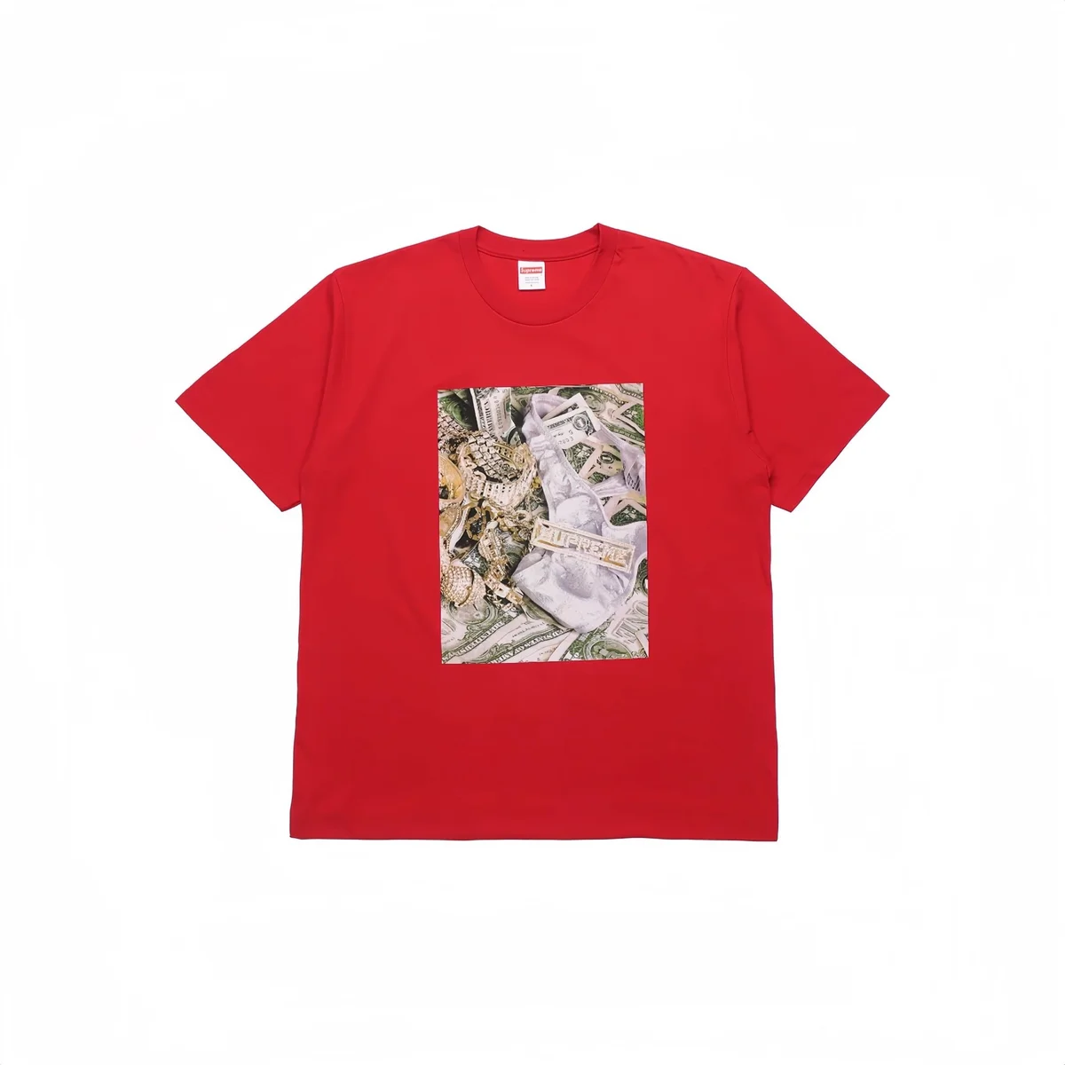Supreme Supreme Money Print T-Shirt Red Red - 1